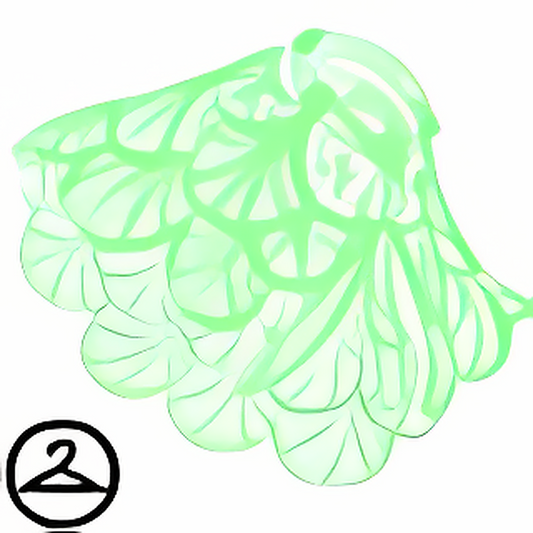 Dyeworks Mint: Sheer Scalloped Maraquan Cape