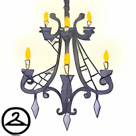 Spyders Web Covered Chandelier