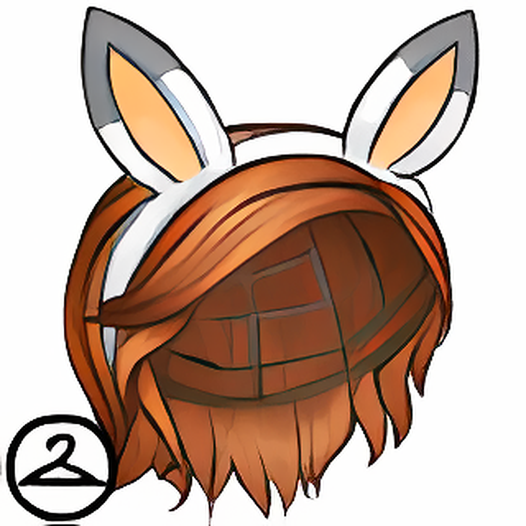 Baby Wig with Snowbunny Ears