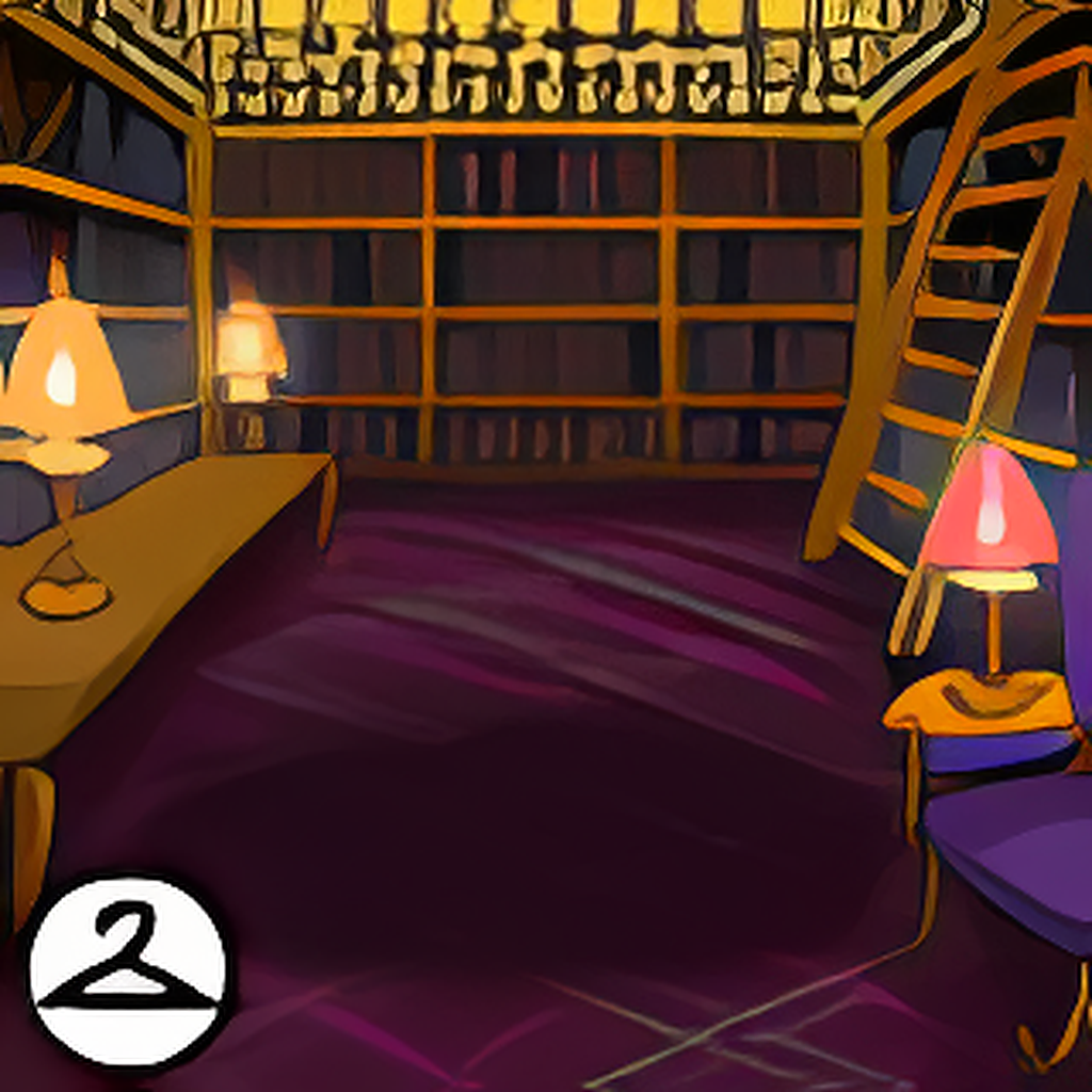 Muted Library Background