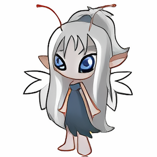 A Grey Faerie Doll