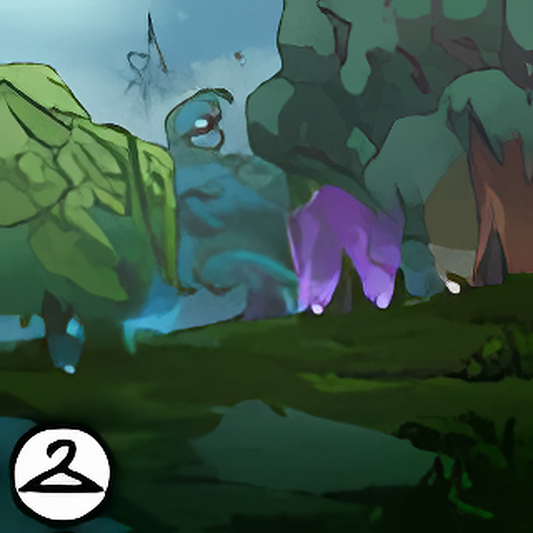 Lighted Hillside Background