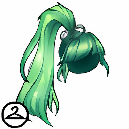 Fierce High Ponytail and Bangs Wig
