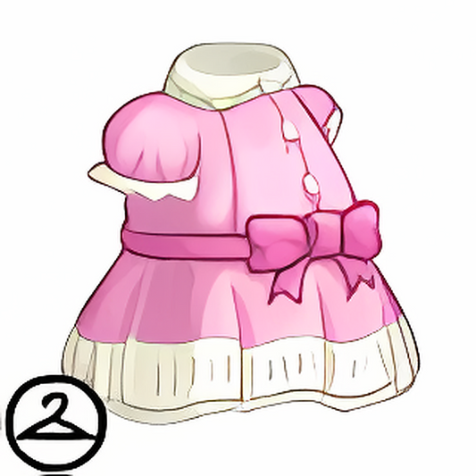 Dyeworks Pink: Creepy Blue Doll Mutant Dress