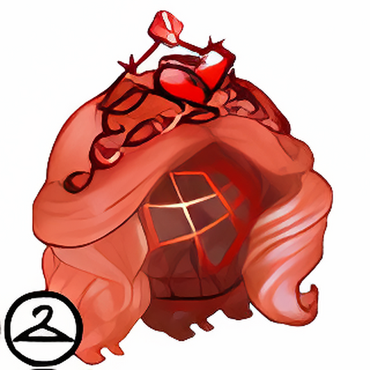 Dyeworks Red: Broken Heart Tiara and Wig