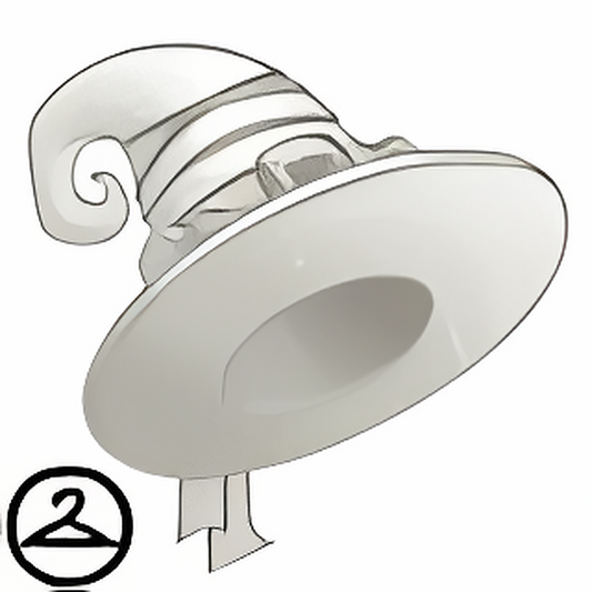Dyeworks White: Crystal Collector Witch Hat