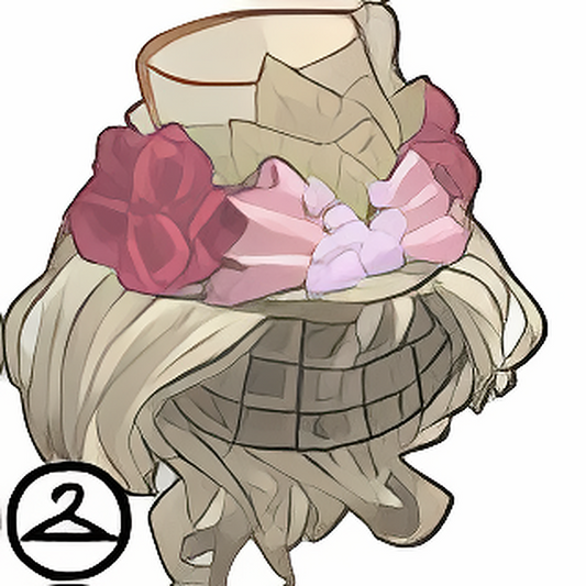 Muted Riding Hat and Wig