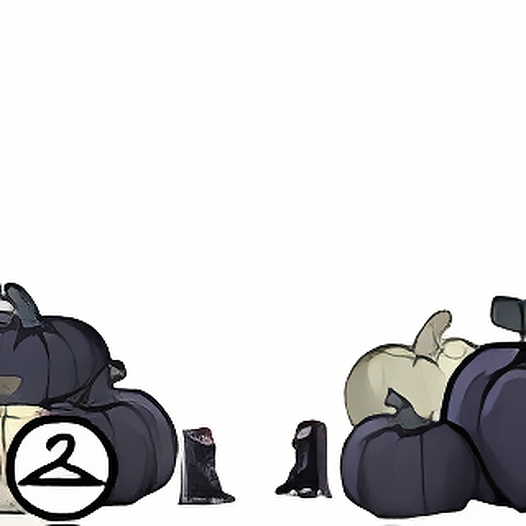 Black Candle and Pumpkins Foreground