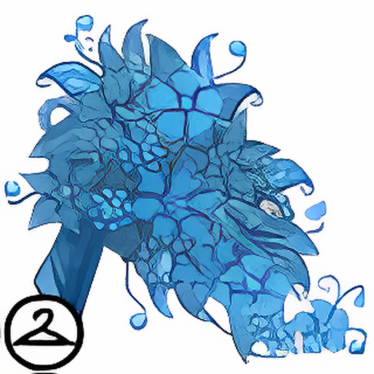 Dyeworks Blue: Sparkling Silver Bouquet