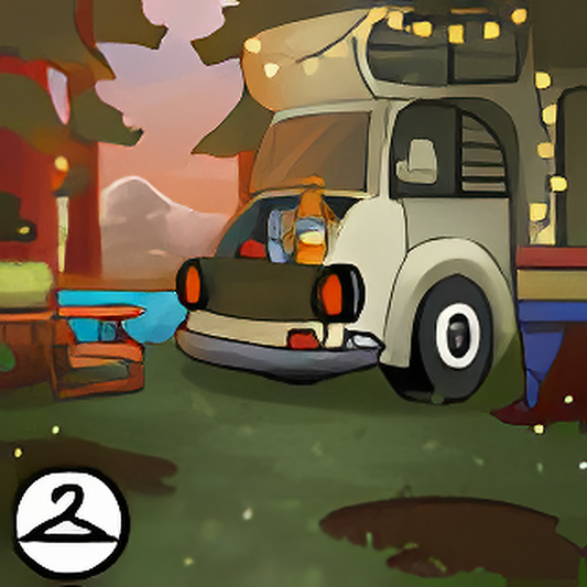Lakeside Camping Background
