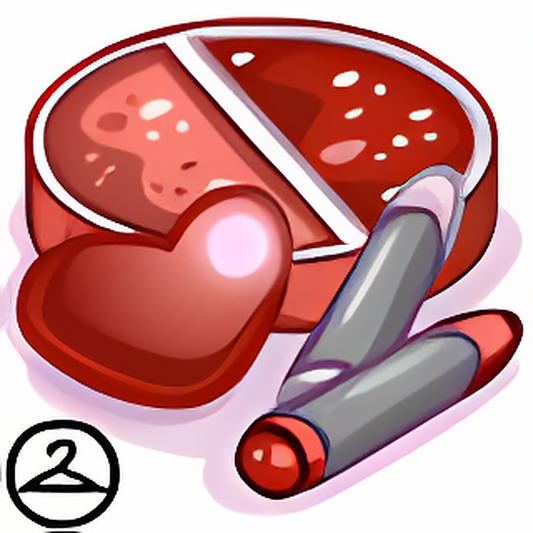 Dyeworks Dark Red: Valentine Clown Makeup