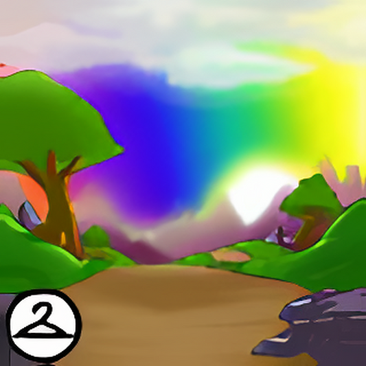 Rainbow Sunset Background