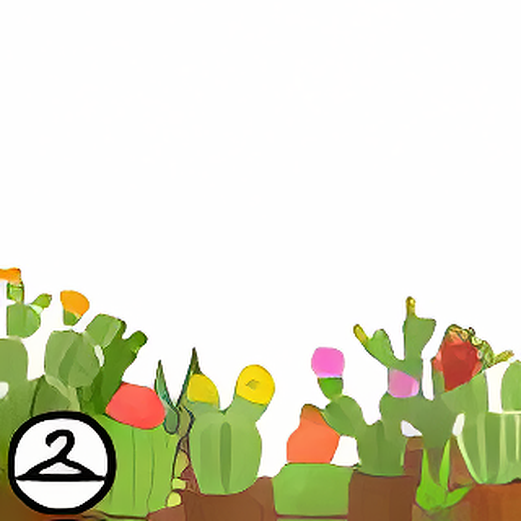 Blooming Cactus Foreground