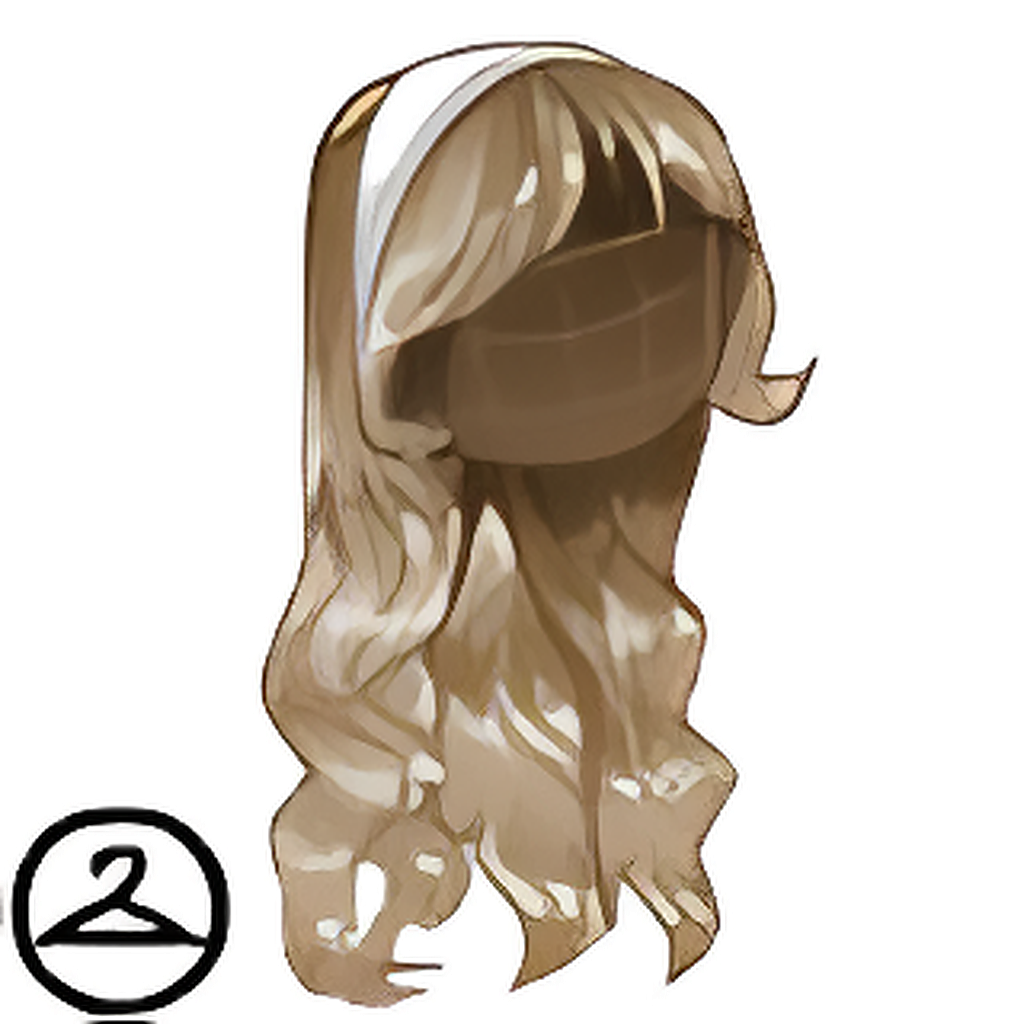 Long Swept Locks with Headband Wig