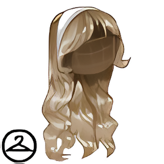 Long Swept Locks with Headband Wig