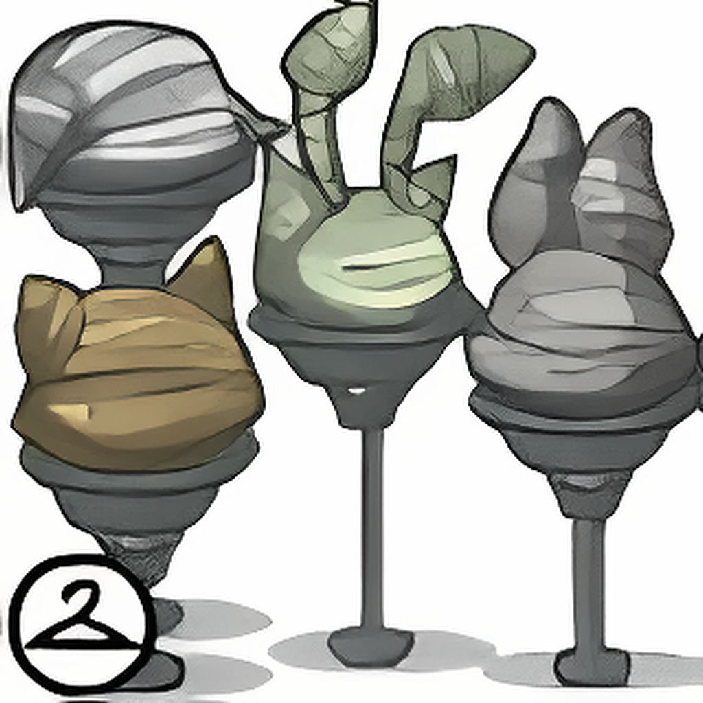 Wrapped Mummy Heads