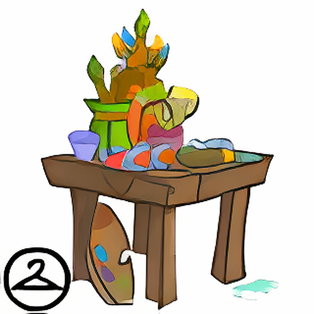 Painters Supply Table
