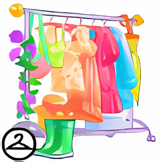 Spring Aesthetic Wardrobe Rack