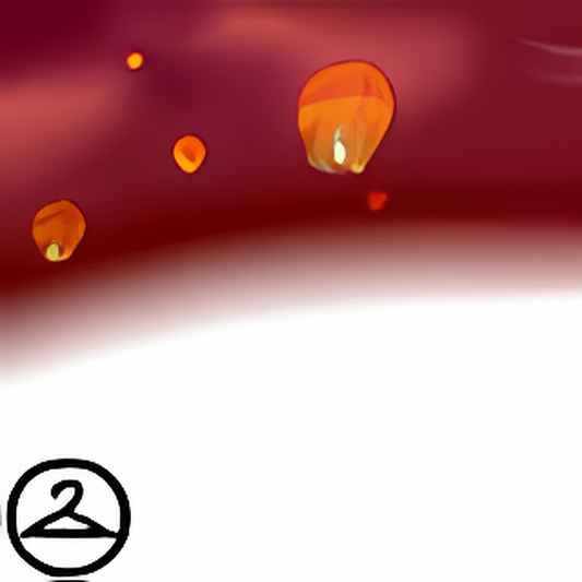 Dyeworks Red: Shenkuu Lantern Sky Garland