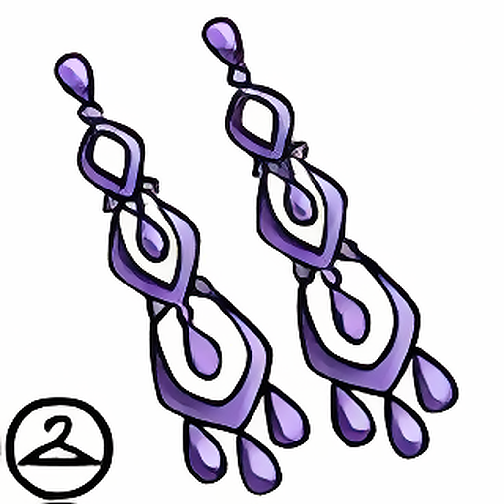 Lavender Chandelier Earrings