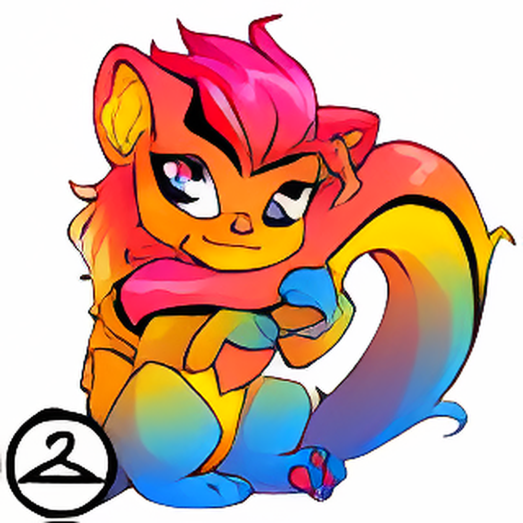 Prismatic Pansexual: Adoring Rainbow Xweetok