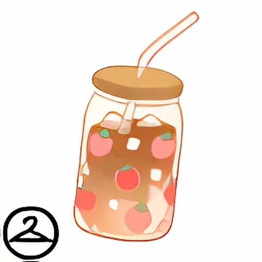 Summer Strawberry Coffee Glass