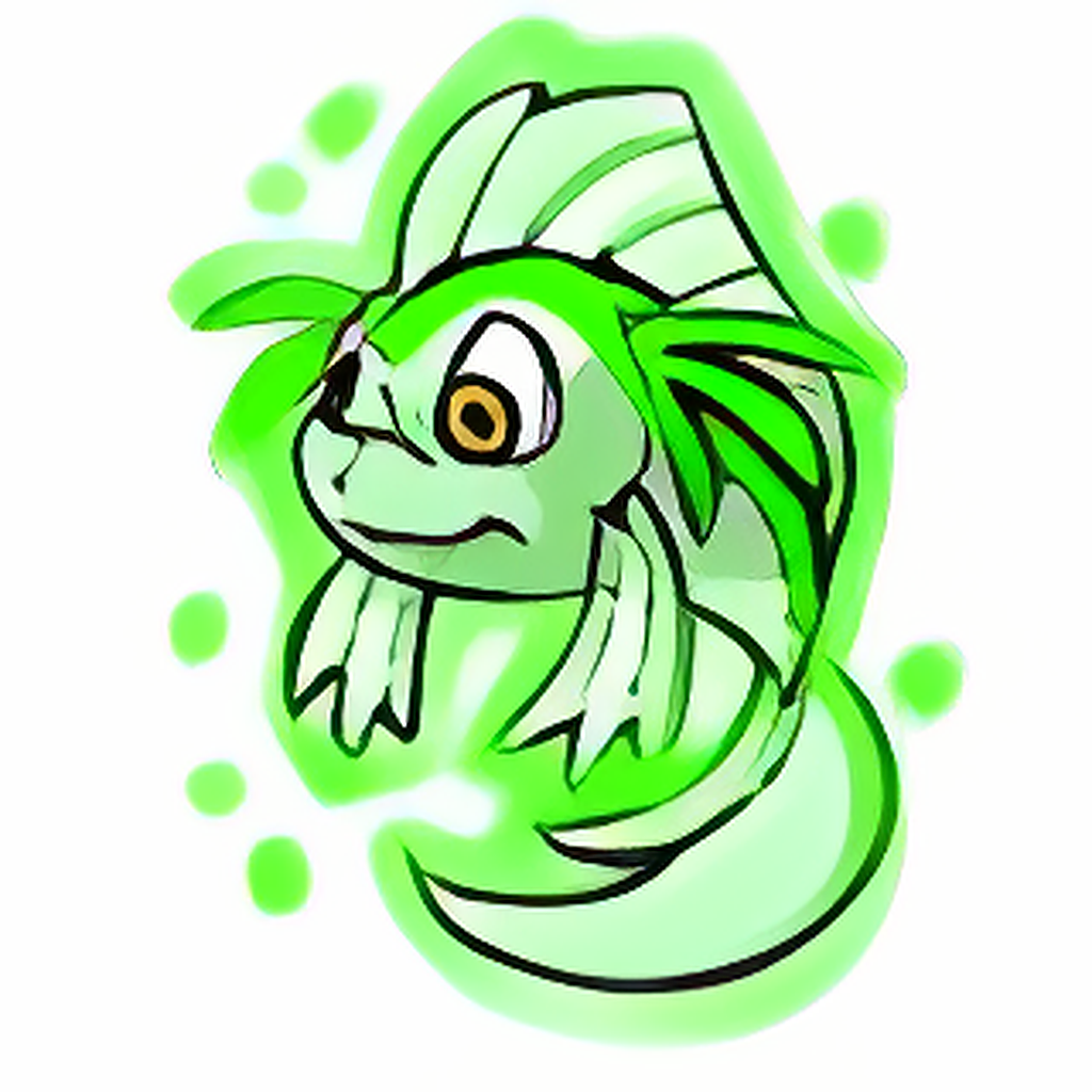 Magical Green Koi Plushie