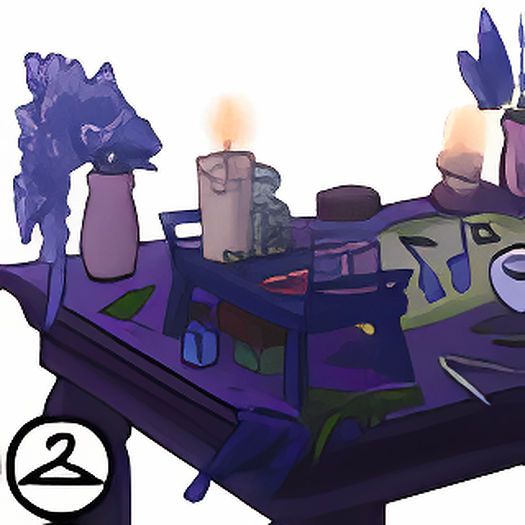 Flowery Apothecary Table