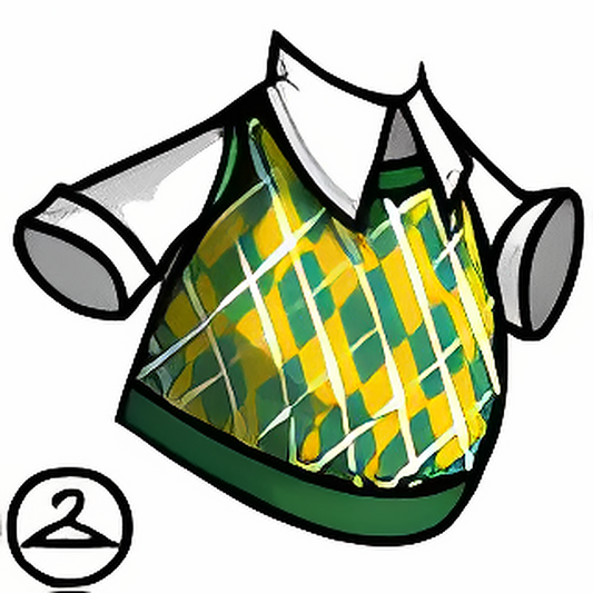 Green Argyle Sweater Vest