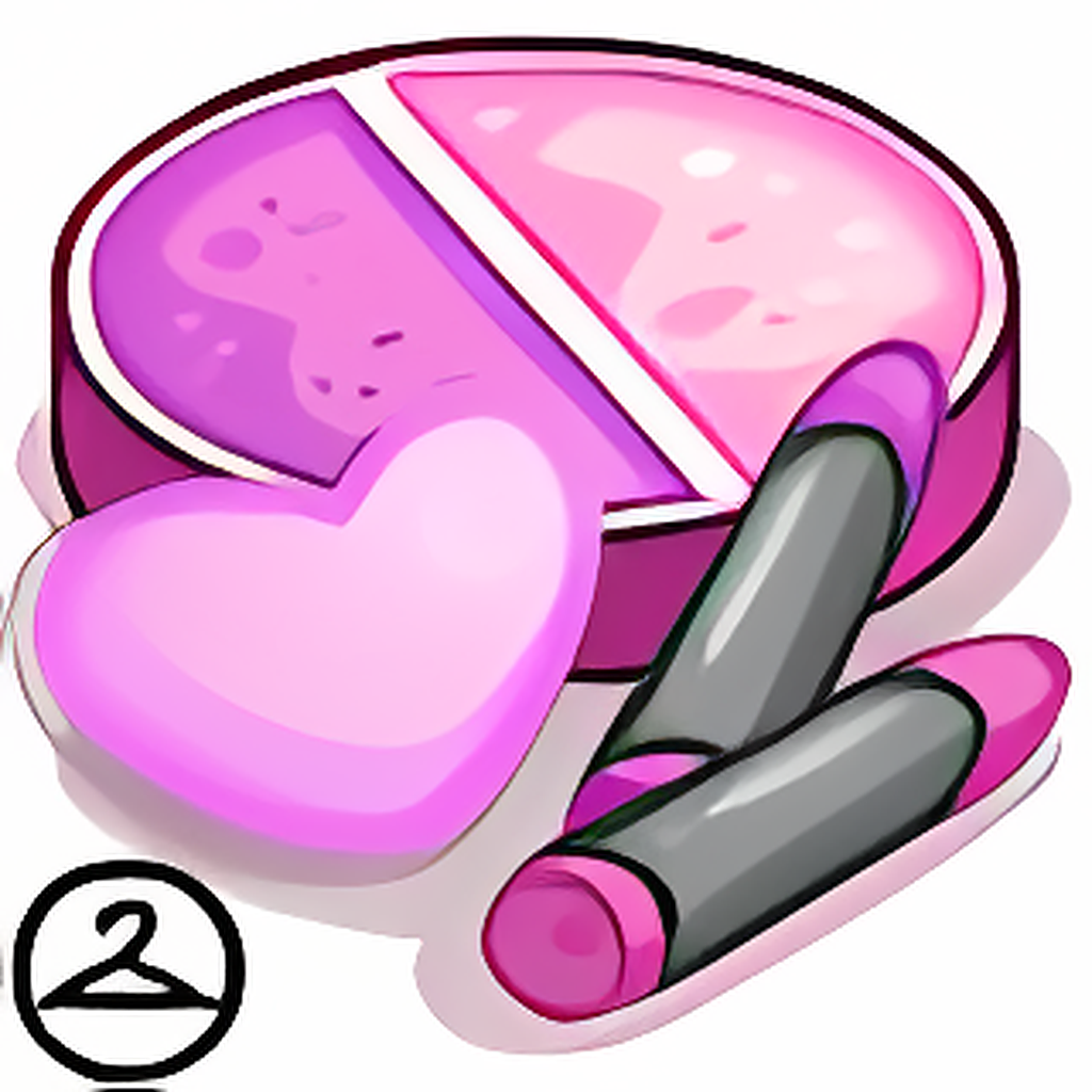 Dyeworks Pastel Pink: Valentine Clown Makeup