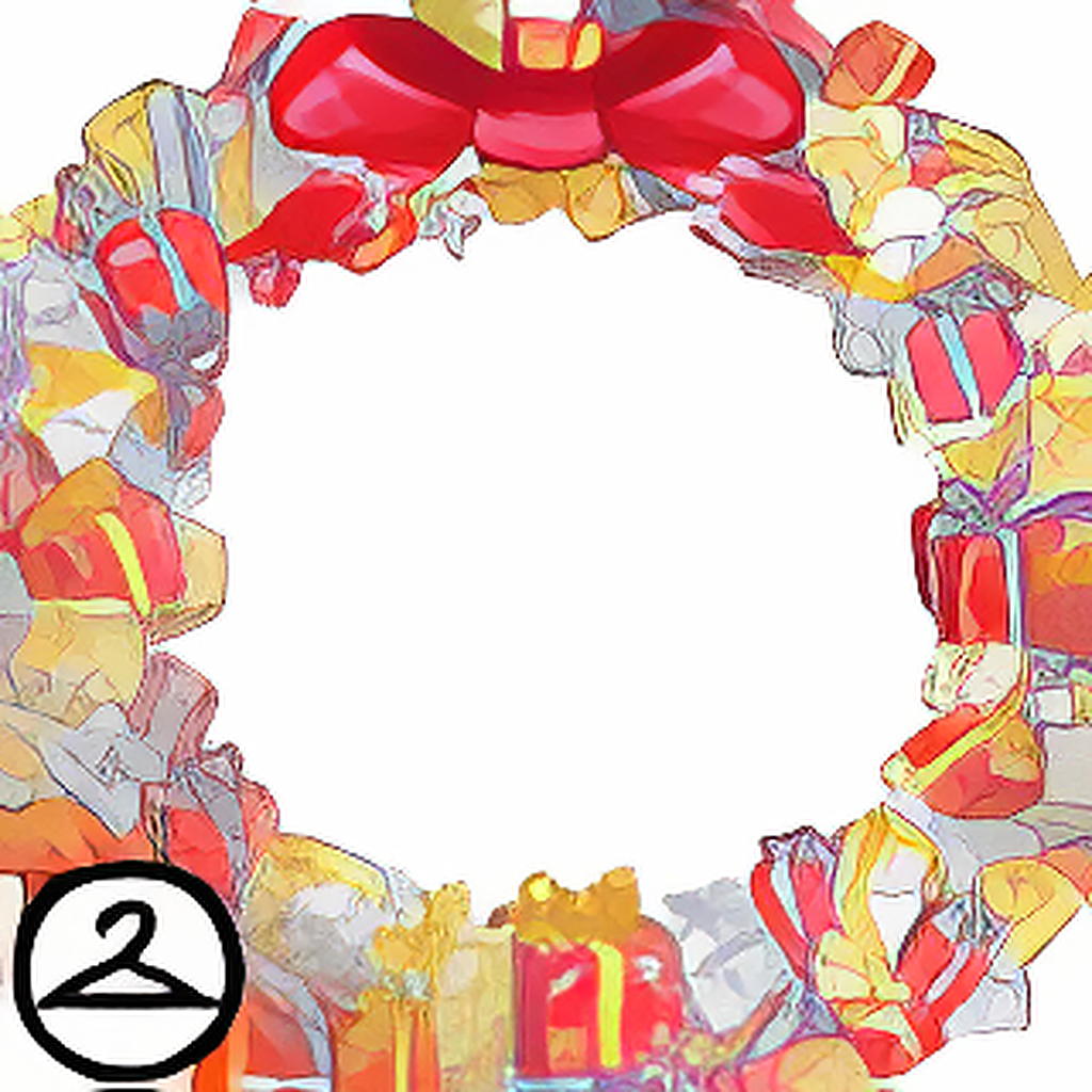 Shiny Shimmering Gift Wreath