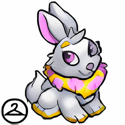 Habbo Hotel Yellow Cybunny