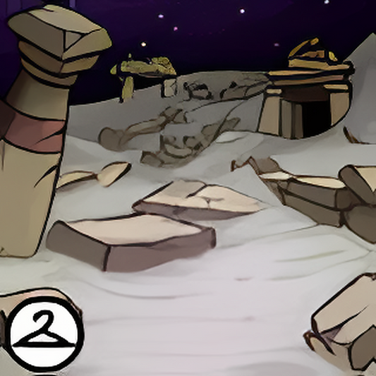 Dark Desert Ruins Background