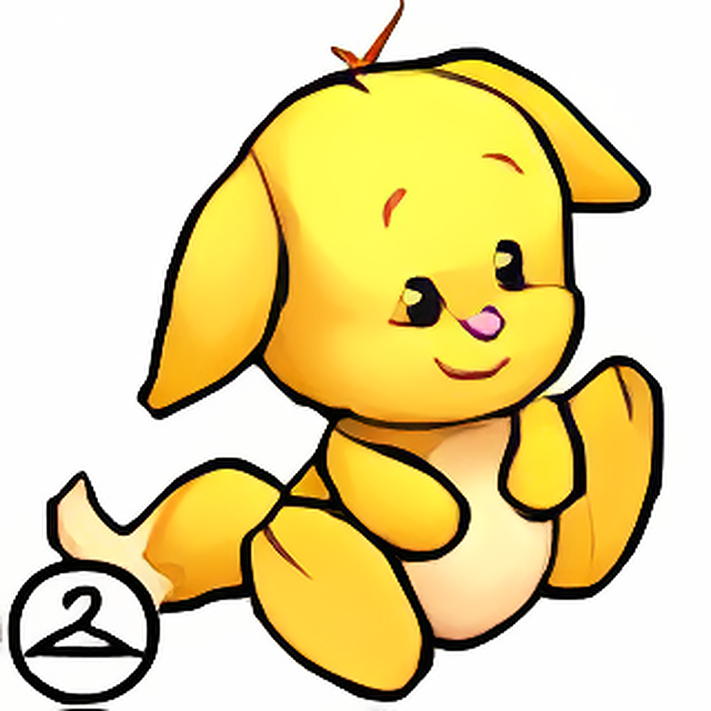 Habbo Hotel Yellow Kacheek
