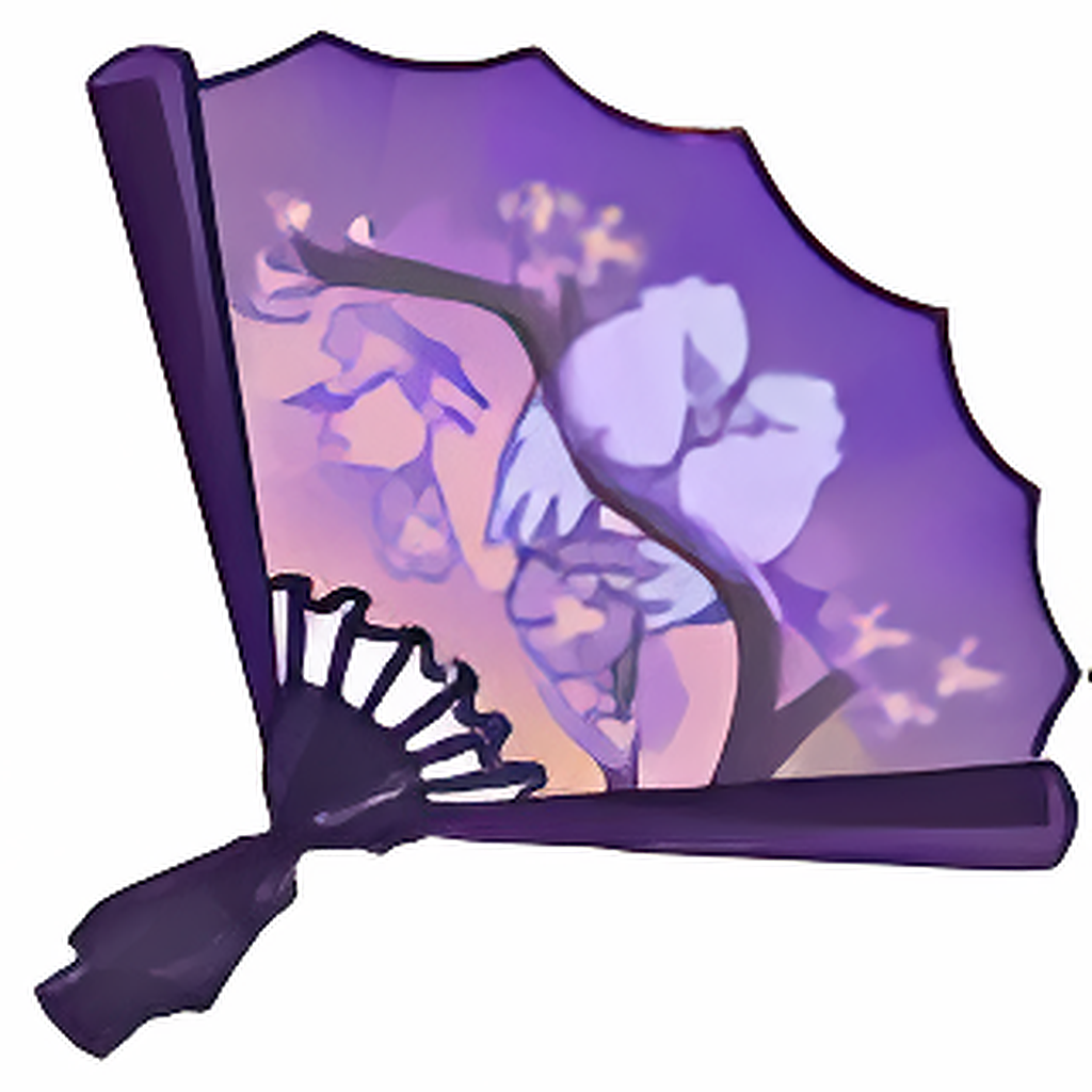 Dyeworks Purple: Shenkuu Handheld Fan