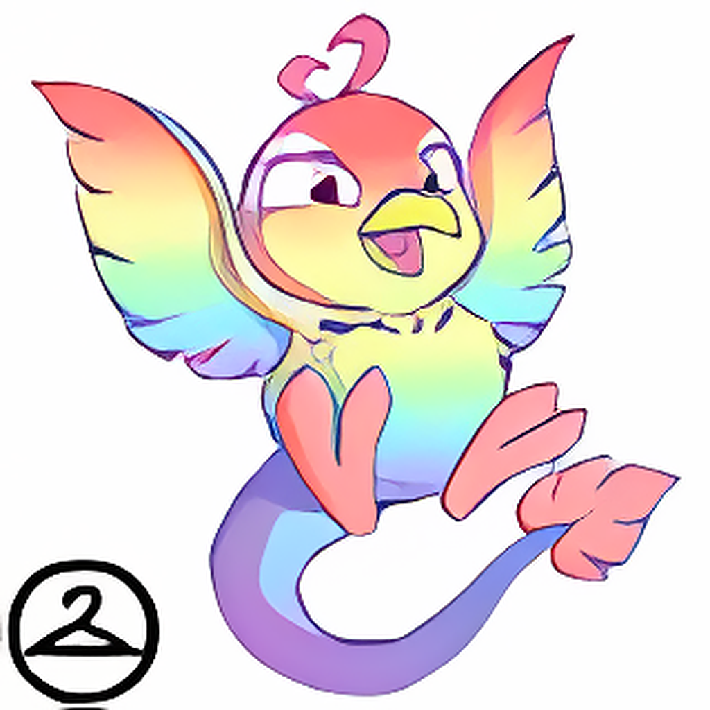 Prismatic Pastel: Adoring Rainbow Pteri