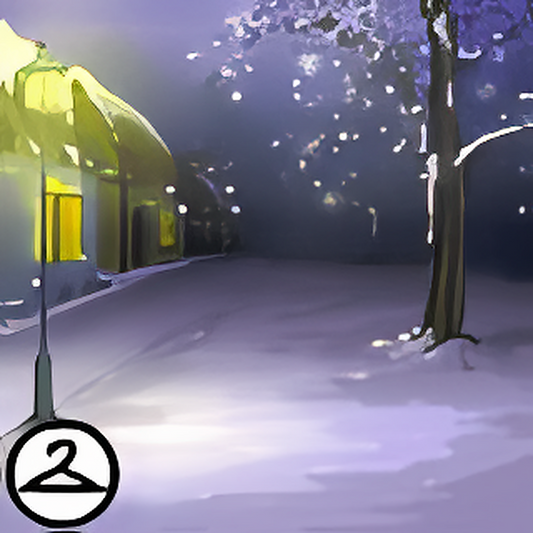 Beautiful Wintery Street Background