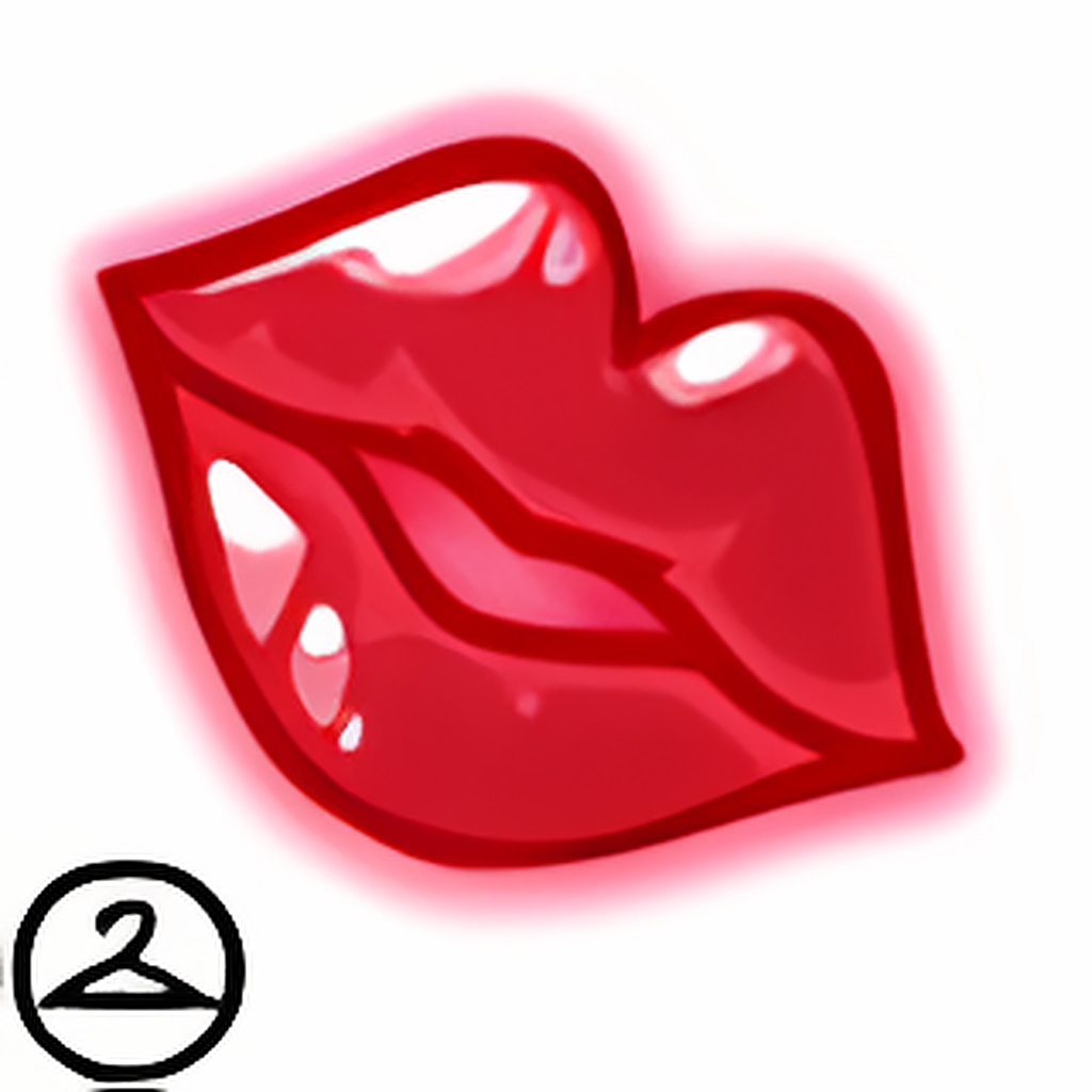 Kiss on the Cheek Face Paint