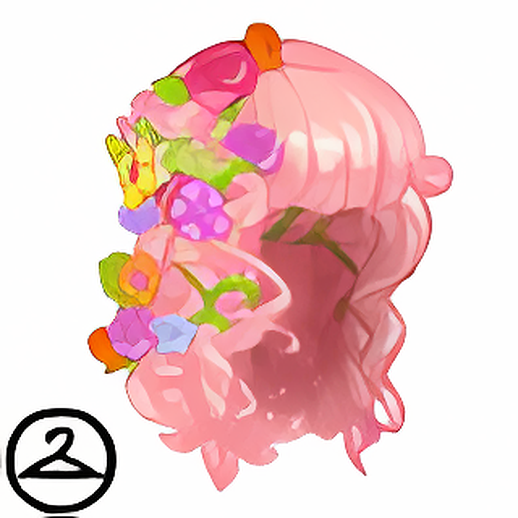 Dyeworks Pink: Spring Flower Wig