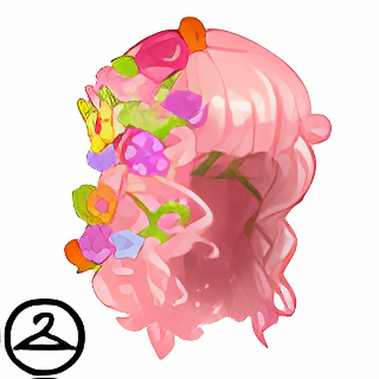 Dyeworks Pink: Spring Flower Wig