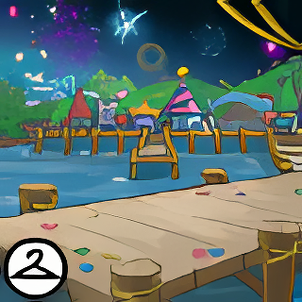 New Years in Roo Island Background