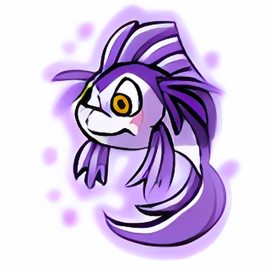 Magical Purple Koi Plushie