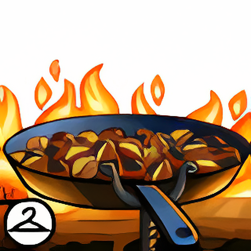 Chestnuts Roasting on An Open Fire Foreground