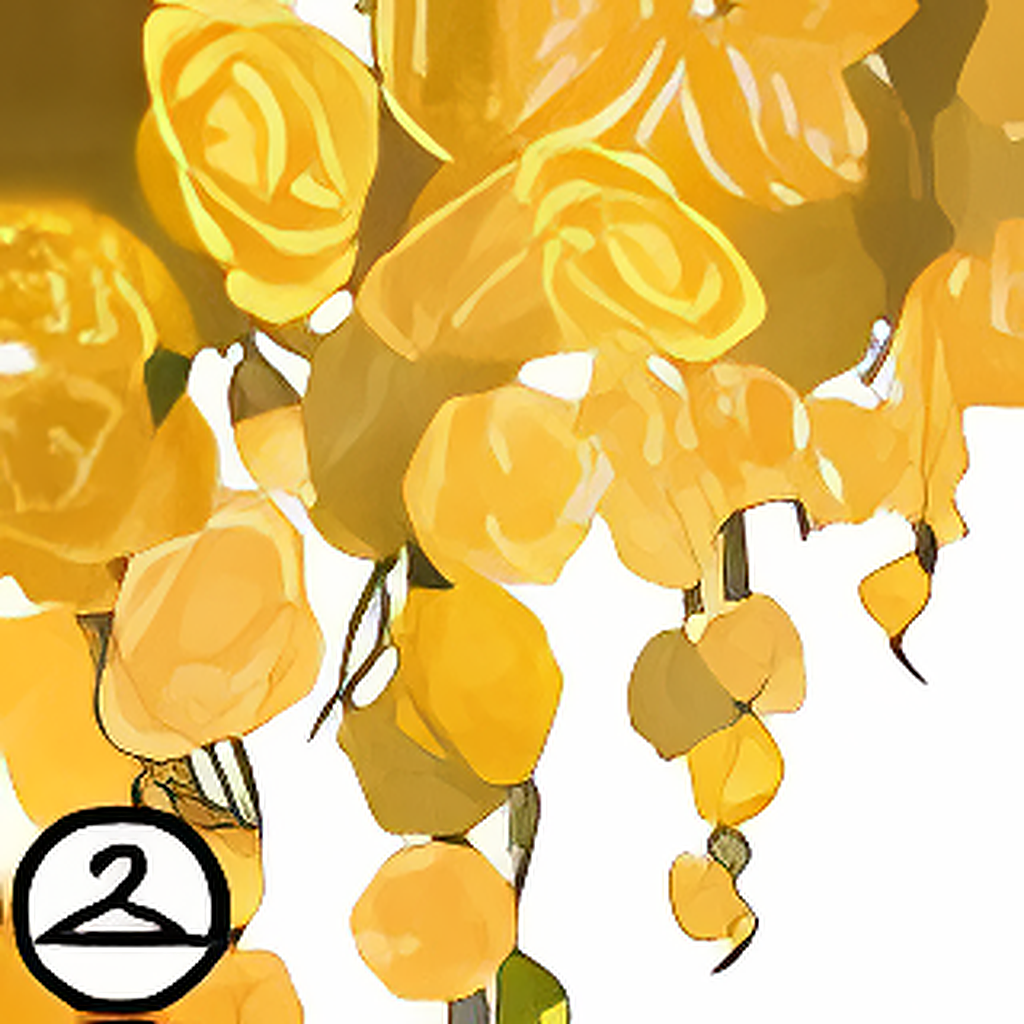 Dyeworks Yellow: Cascading Roses