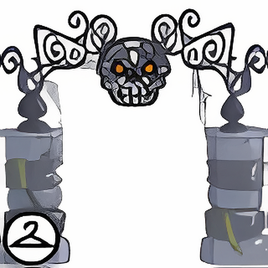 Eerie Skull Gate Foreground