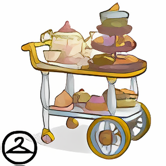 Sweet Tea Rolling Cart