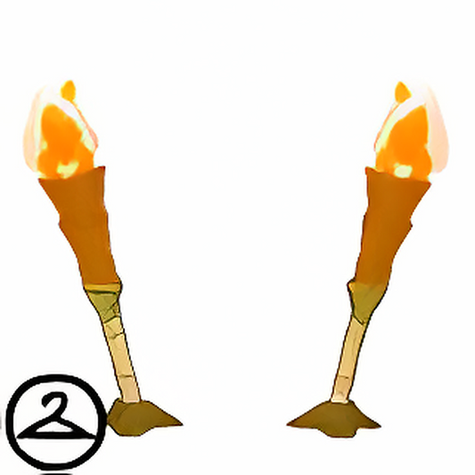 Flaming Tiki Torches