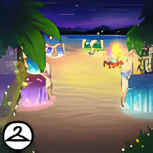 New Years on the Beach Background