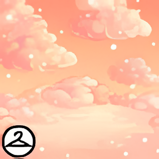Dyeworks Orange: Dreamy Cloud Background