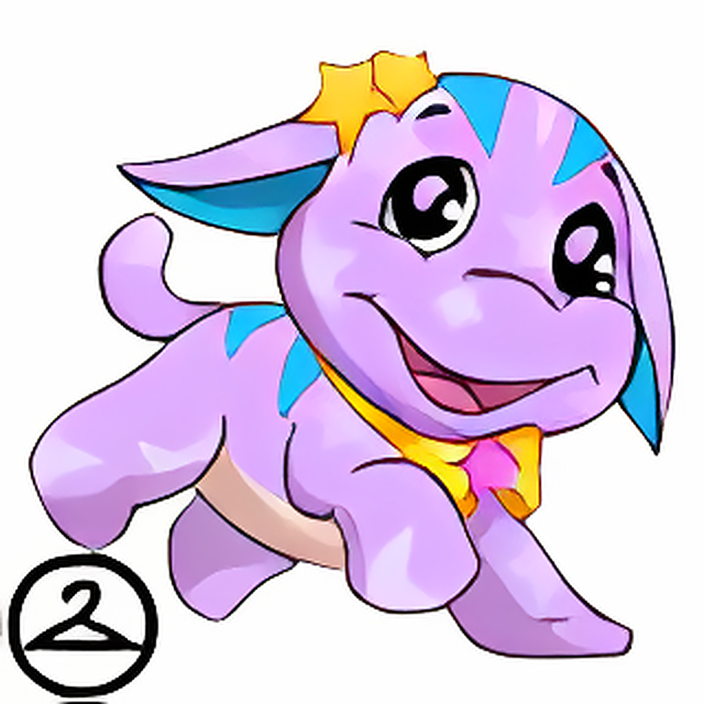 Prismatic Purple: Celebratory Anniversary Poogle